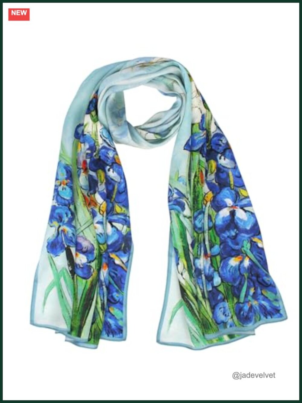 100% Silk Long Scarf Women Oblong Shawl Gift Packed